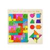 3 In 1 Wooden Puzzle Toy Color Shape Cognition Brain Games for Children Wood Jigsaw Puzzles Toys Tangrams for Children Kids