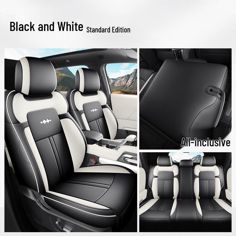 Уравнение Леопард Титан 3 Полностью Кожаный Дышащий Чехол на Сиденье Автомобиля для Всех Сезонов