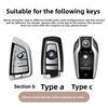 Car Key Case for BMW 216i F46 X1 X2 X3 X5 X6 GT 2 5 6 7 Series 3 4 Buttons Smart Keyless Remote Control Fobs Protector Cover UG6