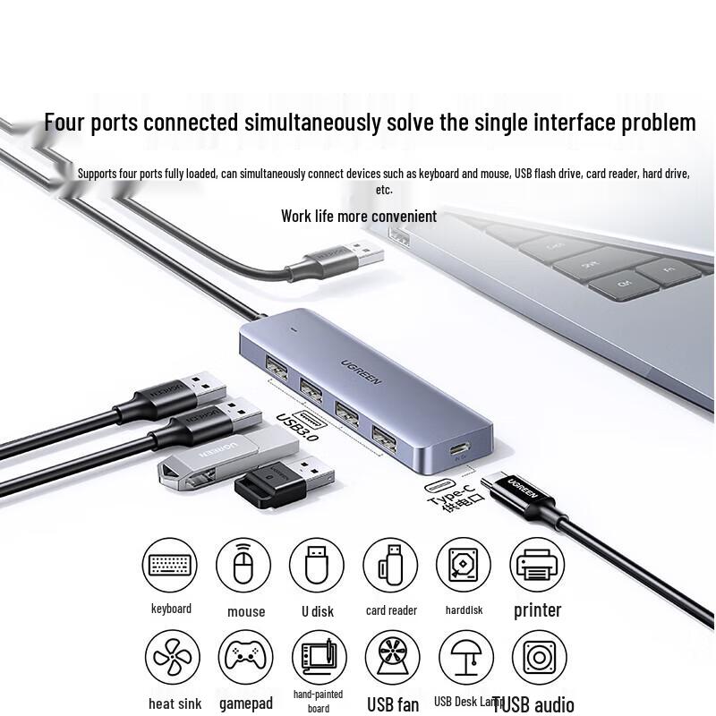 Ugreen USB 3.0 4-Port Data Hub