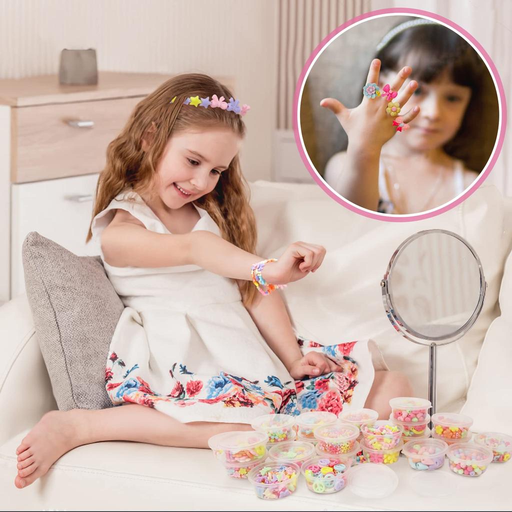 Игрушка для девочек, подарок на день рождения, рейтинг материалов для самостоятельного изготовления, 2000 штук, бусины, игрушка ручной работы, подарок для девочек, годовщина, рождество, ожерелье ручной работы, браслет, игрушка