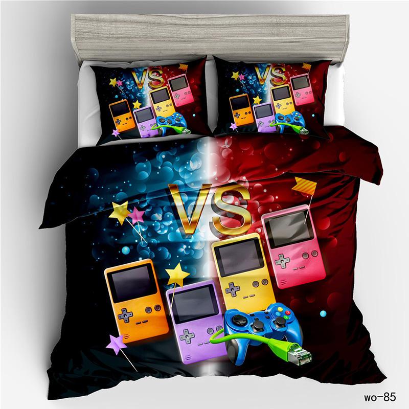 RunGrape Пододеяльник Постельное белье Комплект Двуспальный Полуторный Размер Квин Королевский Размер 240x220 Скандинавское Покрывало 150 Евро Постельное белье Игра Постельные принадлежности 200x200