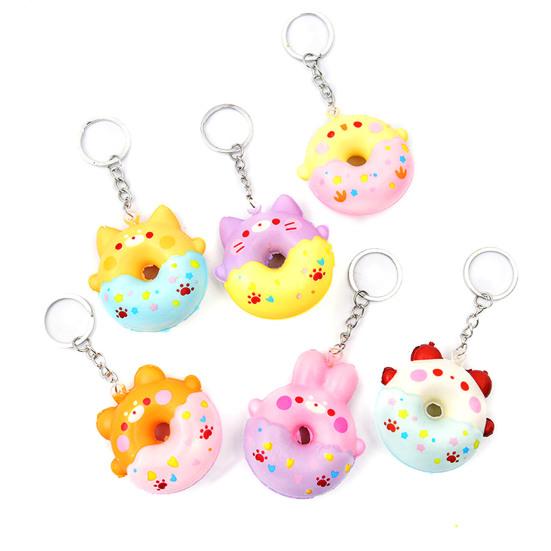 Креативный брелок для ключей с мультяшной милой игрушкой для декомпрессионного вентиляционного отверстия
