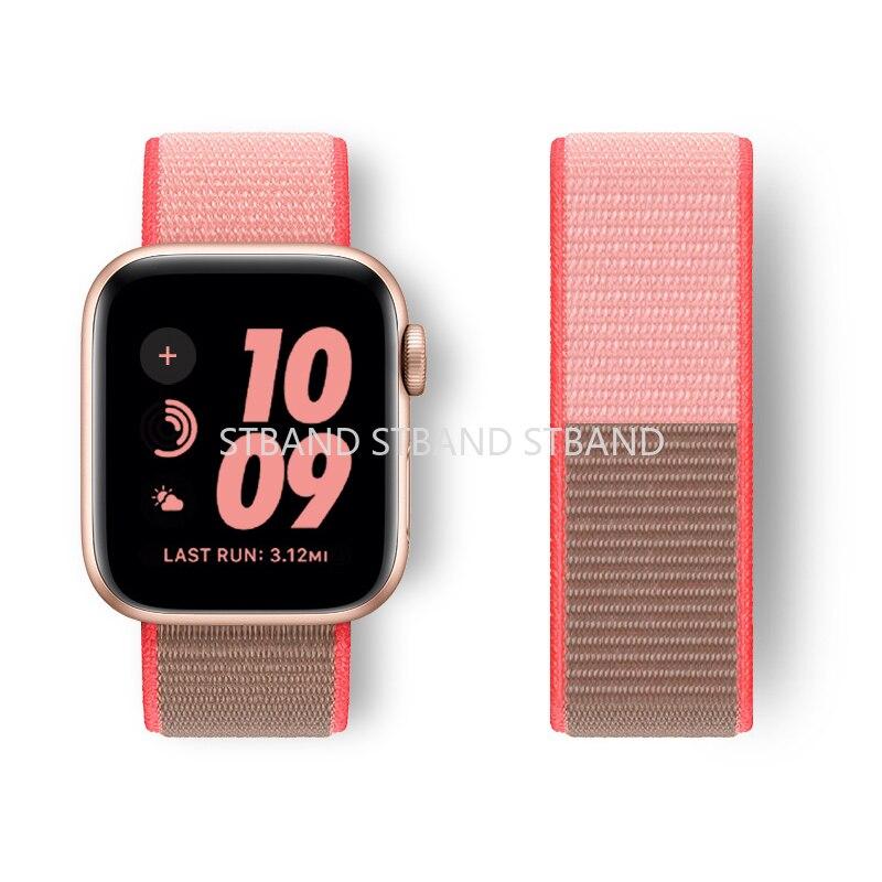 Nylon Loop Strap For Apple Watch Band 45mm 41mm 40/44mm Smartwatch Belt Correa Belt Bracelet iWatch Series 4 5 SE 6 7 Watchband