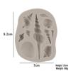 Силиконовая форма для помадки «Ракушка» для украшения тортов и лепки из глины.
