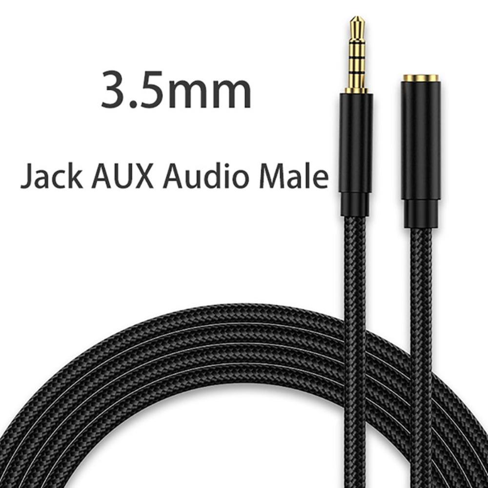 Cord Male To Female 3.5mm Audio Extension Cable AUX Cable Data Connection Cable Headphone Cord