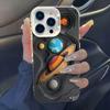 Planet Space Phone Case for iPhone 17 Air 16 15 14 11 Pro 13 12 Mini Xs 8 7 Matte Laser Bumper Shockproof Coque Cover
