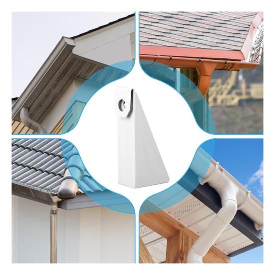 25 шт. Белые алюминиевые подкладки для желобов для выравнивания для 5-дюймовых желобов K-стиля DIY желоб