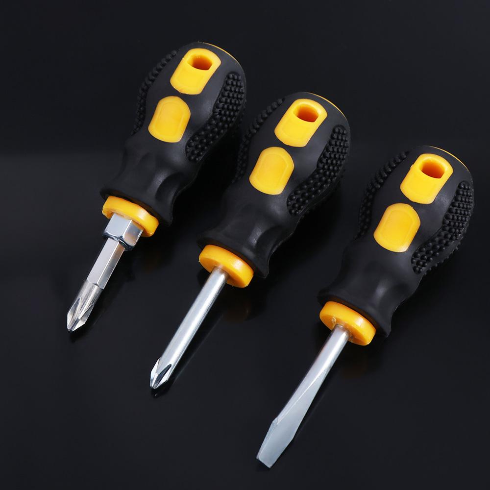 Compact Radish Head Screwdriver Phillips Slotted Screwdriver Mini Screwdriver DIY