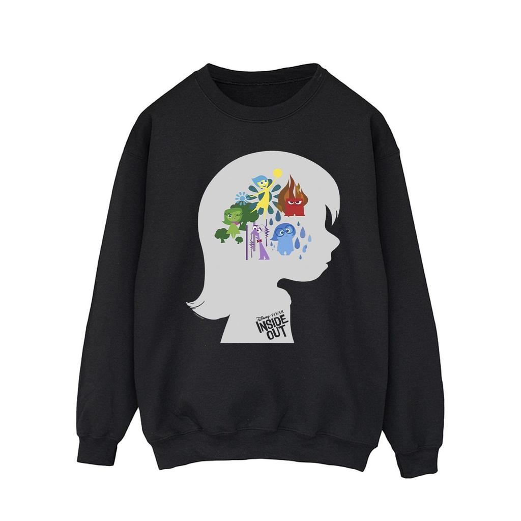 Disney Mens Inside Out Head Silhouette Sweatshirt