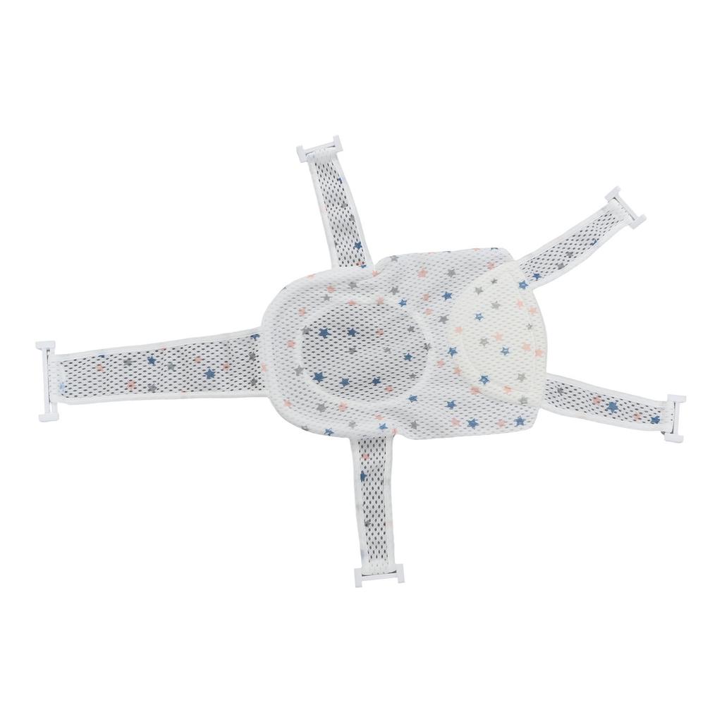 Five Corner Bath Seat Support Net Skid Proof Adjustable Universal Breathable Mesh Soft Headrest