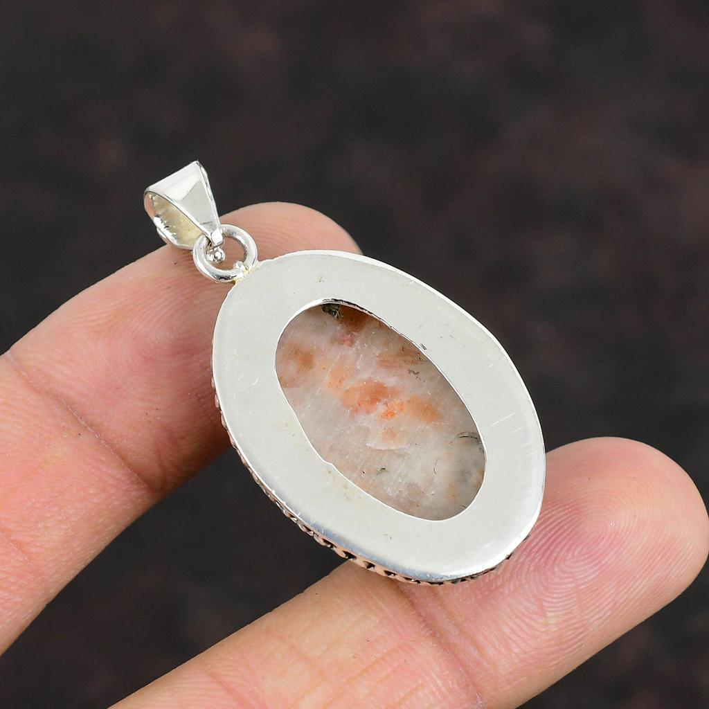 Подвеска из солнечного камня, ювелирное изделие из драгоценных камней, изящная подвеска из стерлингового серебра 925 пробы, подвеска из натурального солнечного камня, ювелирное изделие ручной работы, подвеска в стиле бохо, подарок на годовщину