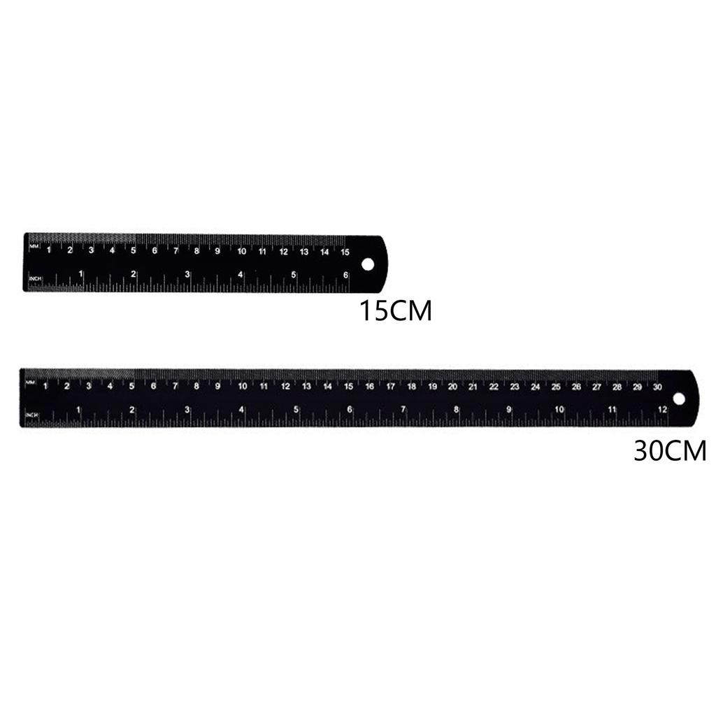 Алюминиевые линейки 15/30 см Инструмент для точных измерений с четкой шкалой Легко носить для студентов и любителей черчения