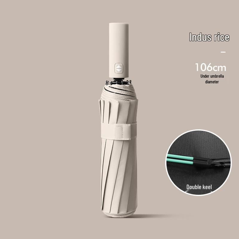 Dual-Use Extra-Large Folding Umbrella: Anti-UV, Rain or Shine, For Two