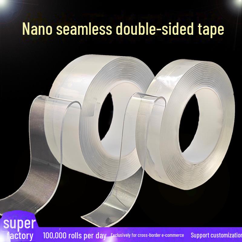 Высоковязкая двухсторонняя прозрачная бесследная нанолента