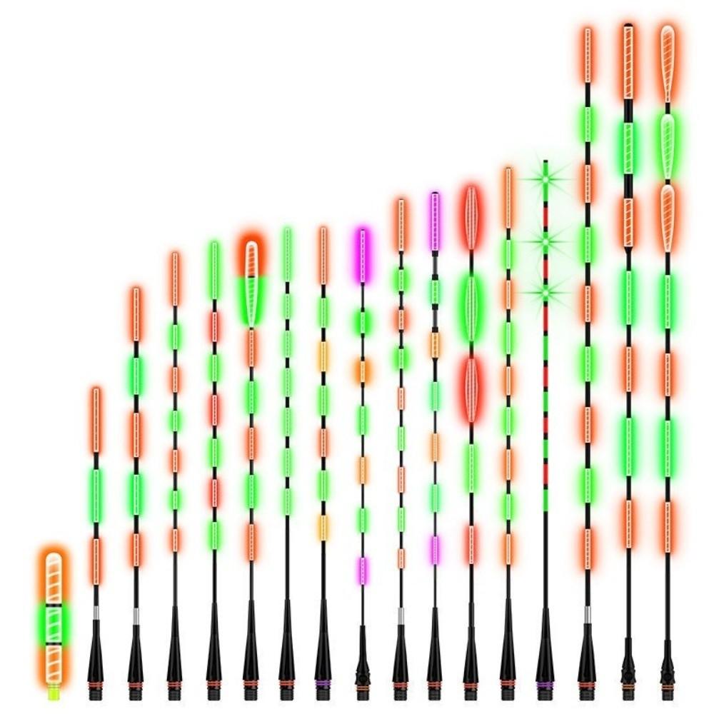 2pcs Top Luminous LED Smart Float Ultra Sensitive Electronic Floats  Professional Fishing