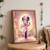 Disney Minnie Mouse Bath robe oil painting art painting kit handmade diy gift home decoration wall decor relaxing aesthetic art kit