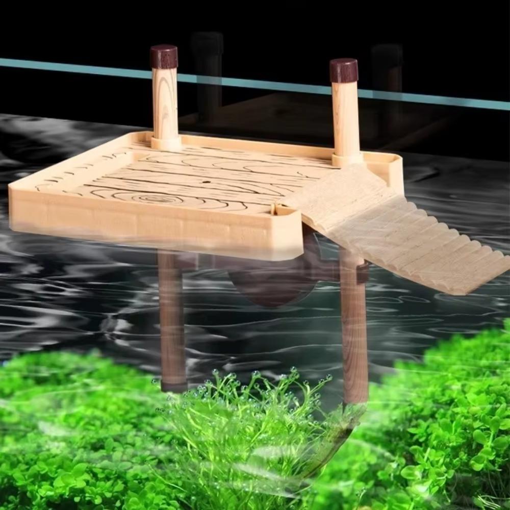 DIY Tortoise Basking Platform Plastic Fish Tank Ornaments Turtle Platform Brazilian Water Turtle