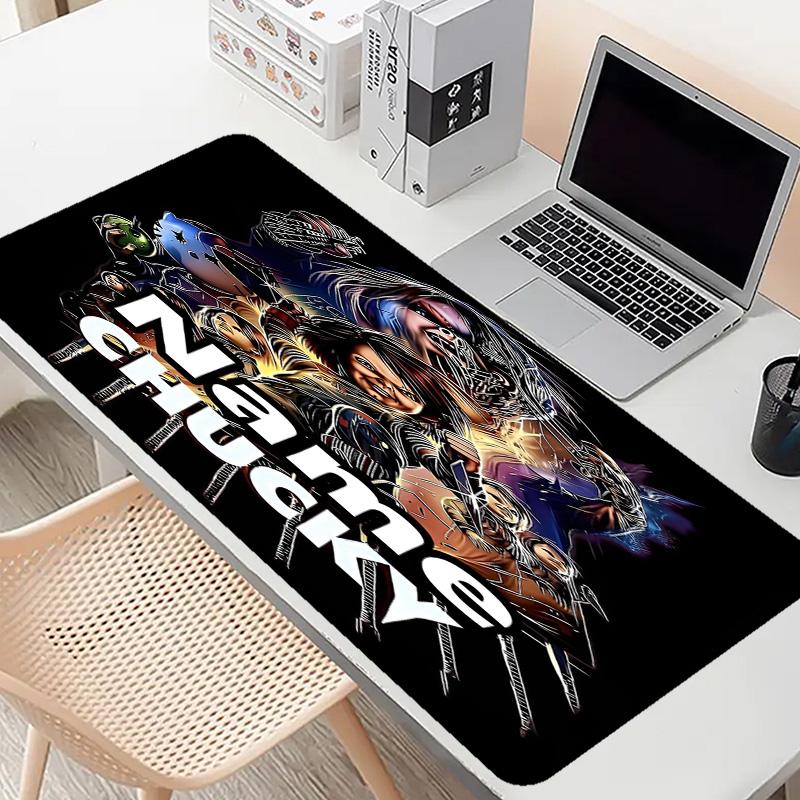 Custom Name Personalized Bride of Chucky Pattern Mousepad, Laptop PC Desk Mat, Decorative Desk Mat for Home Keyboard Pad Gift