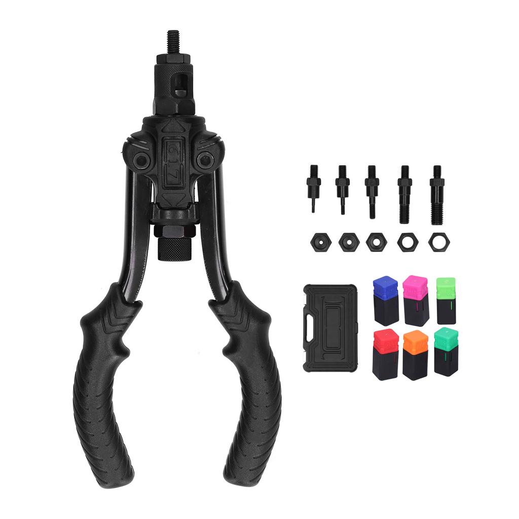 Ручной пистолет для заклепок и гаек, ручной набор инструментов, набор клепальных инструментов с оправкой M3 M4 M6 M8 M10 M12