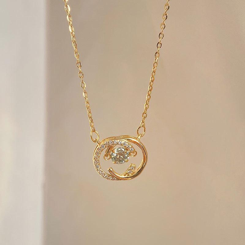 Ожерелье с бьющимся сердцем Double G Double C Niche High-end Clavicle Chain Gift Girlfriend Birthday