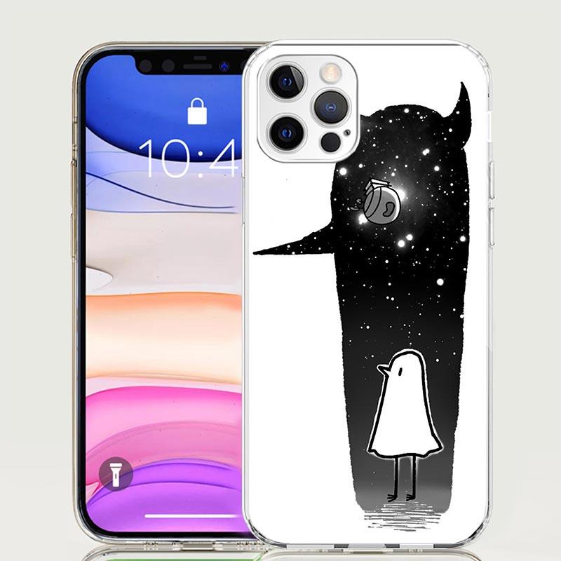 Чехол для телефона Oyasumi Punpun для iPhone 17 Air 16 15 Plus 11 14 Pro Max 13 Mini 12 7 8 + SE Узор Арт Индивидуальный Чехол 17 Air 16