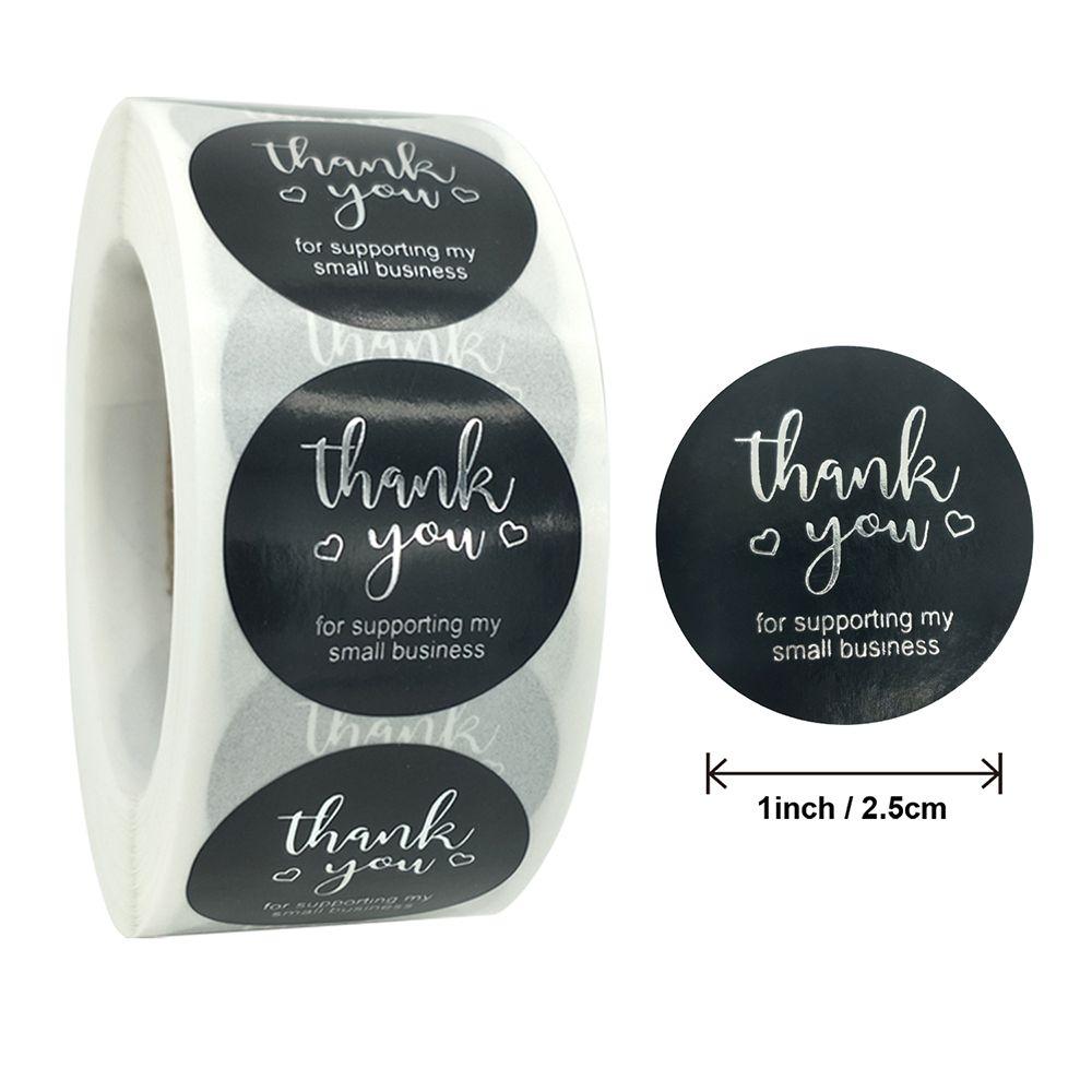 Mail Package Label Sticker roll Self Adhesive Thank You Stickers Gift Paper Sticker Sealing Craft