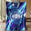 Плед на тему ФК «Челси» Мягкий фланелевый плед Плюшевый плед Уютный плед для дивана и кровати для домашнего декора