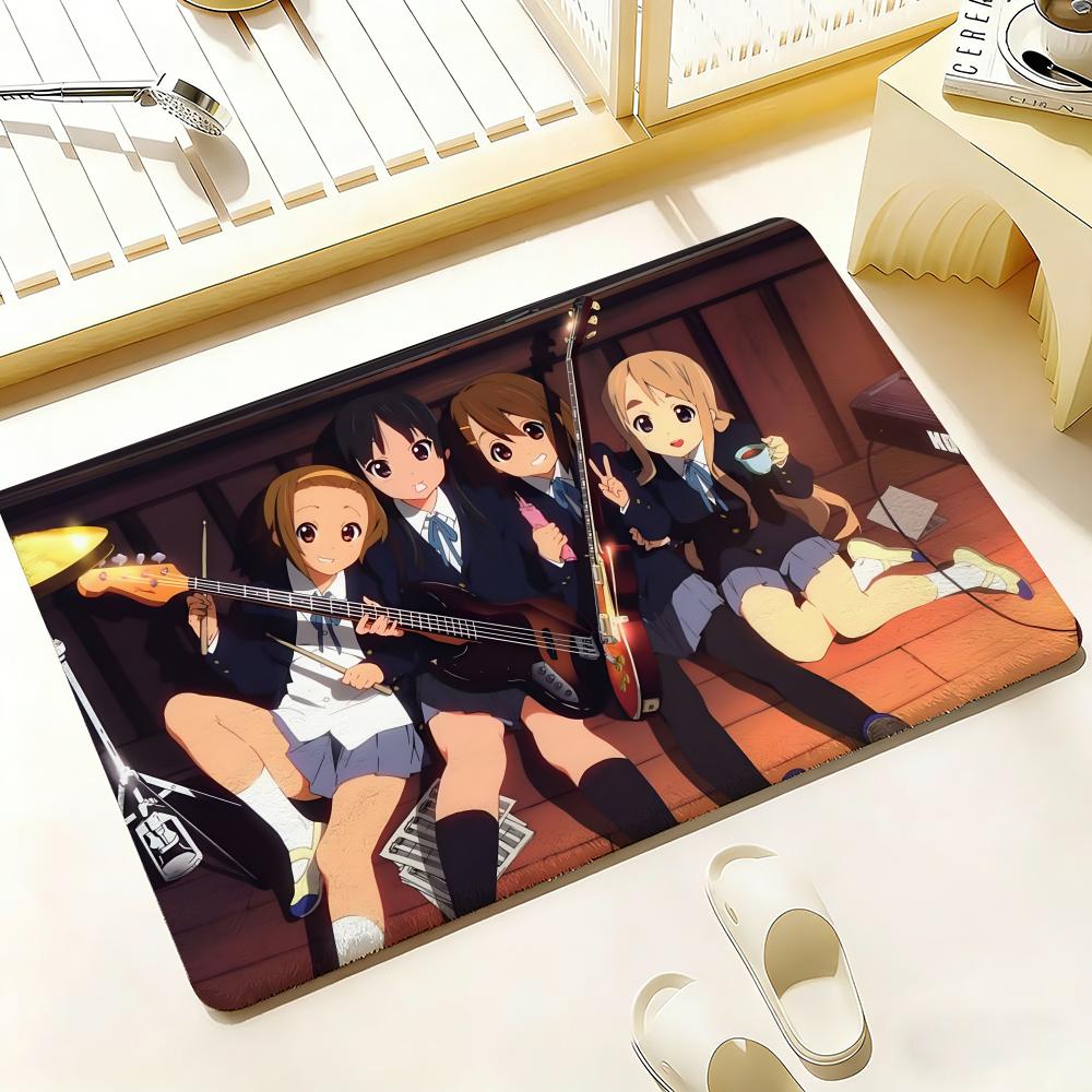 Аниме K-K-On Коврик для пола Спальня Гостиная Фланелевый Коврик для двери Нескользящий Домашний декор