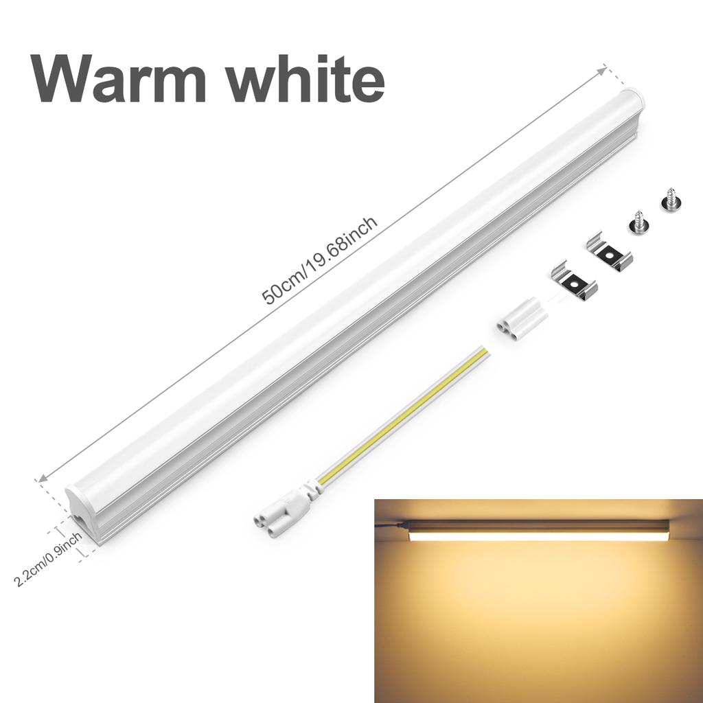 No Flickering T5 LED Tube 15W 50CM LED Light Bulb AC110V-220V Bright Fluorescent Tube For Study Table Lamp Home Cabinet Lighting