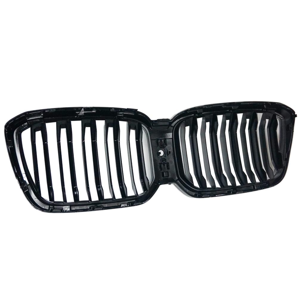 Thultra Высококачественная двухлинейная гоночная решетка, глянцевая черная решетка для BMW X3 G01 X4 G02 2022 + ABS, передний бампер, капот, почки