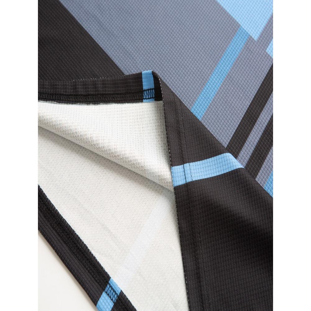 Летняя мужская повседневная рубашка-поло с короткими рукавами в полоску с принтом