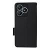 Кожаный чехол Wiko T20 с рисунком личи, слотом для карт и ремешком
