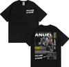 Rapper Anuel AA Rhlm 2 Album Tour Tshirts 2026 Spring summer Men Fashion Hip Hop High Street ONeck Short Sleeve Top Unisex