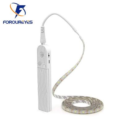 Светодиодная лента с датчиком движения PIR, индукционная светодиодная лента, батарея, 60 светодиодов/м, 2835smd, лампа под кроватью, для гардероба, шкафа, лестницы