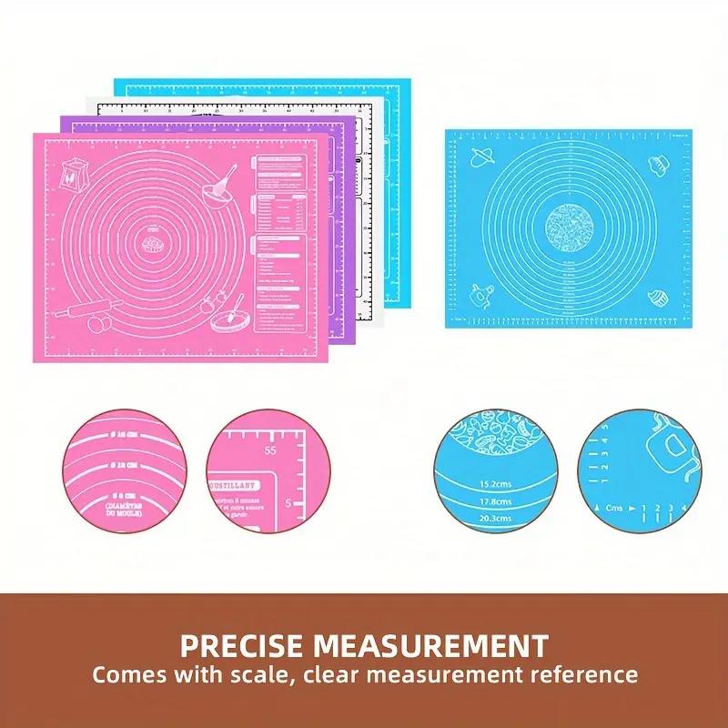 1 многофункциональный антипригарный силиконовый коврик для выпечки - идеально подходит для пиццы, печенья, идеальный праздничный кухонный гаджет, прочный материал EVA, силиконовые формы для выпечки