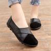 Woman's Flats Shoes  Woman Soft Genuine Leather Big Size 35-44 Mocassin Boat Shoes for Women Hook Loop Mocasines De Mujer