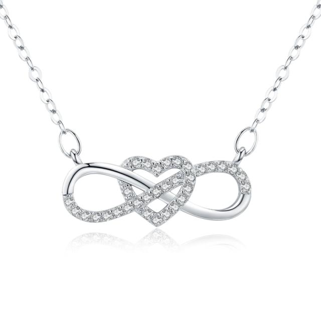 925 Sterling Silver Pendant Necklace For Women Heart Necklace Silver 925 Jewelry Women Necklace 925