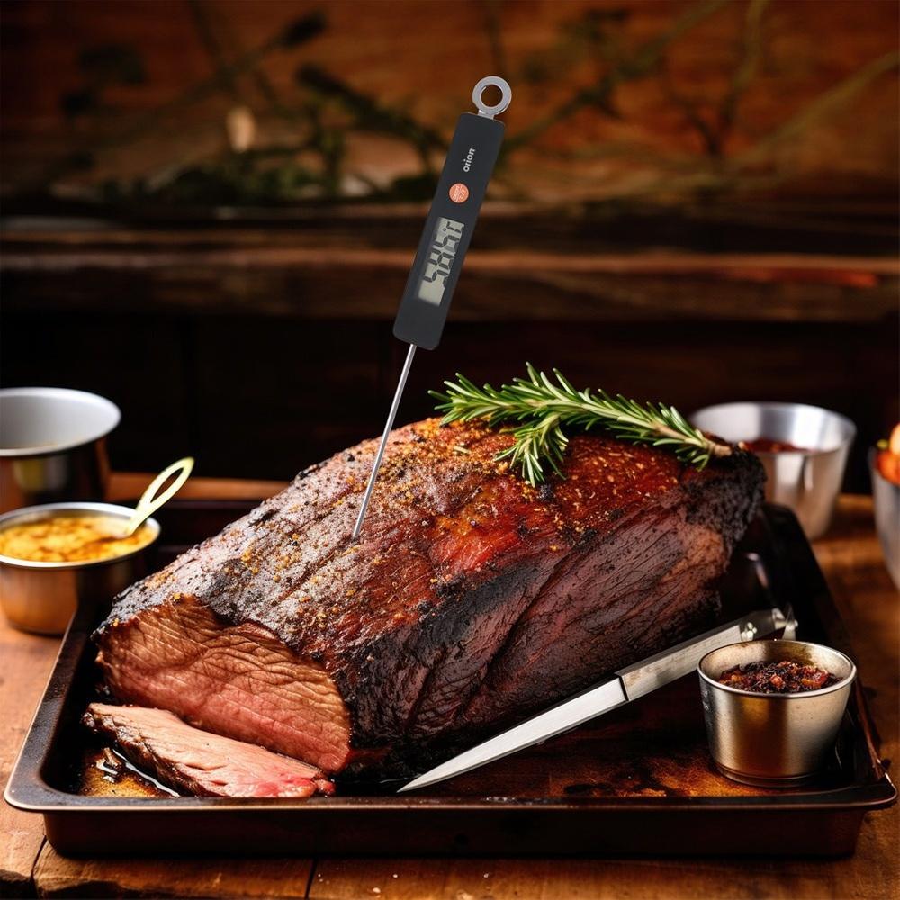 Electronic Kitchen Thermometer with Spike Probe for Meat Dishes