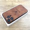 Роскошный кожаный чехол для iPhone 15 14 13 12 11 Pro Max iPhone13 iPhone14 для Magsafe, магнитный чехол с беспроводной зарядкой и оленем, полные чехлы