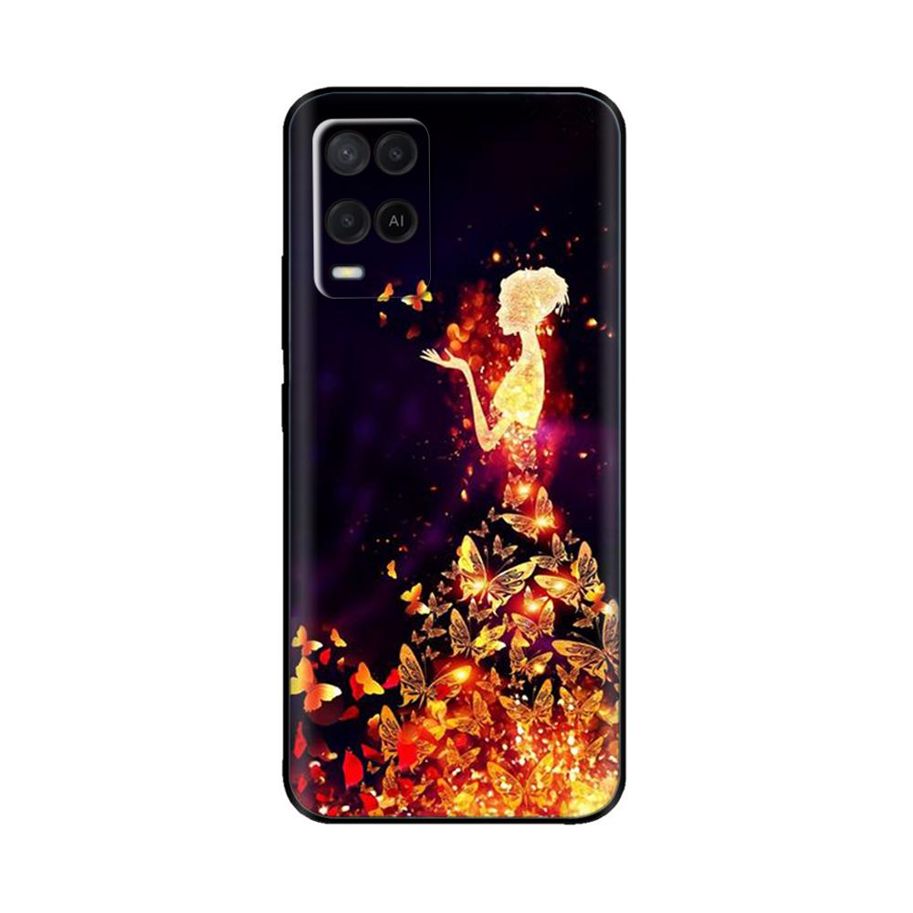 Для Oppo A54 A74 Чехол Мягкий Черный Силикон ТПУ Задняя Крышка Телефона для Oppo A54 4G CPH2239 A54 5G CPH2195 A74 4G 5G Чехол Крышка Coque