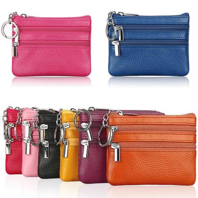 Женский кошелек для монет из натуральной кожи, мини-сумочка, мини-кошелек из воловьей кожи с цепочкой