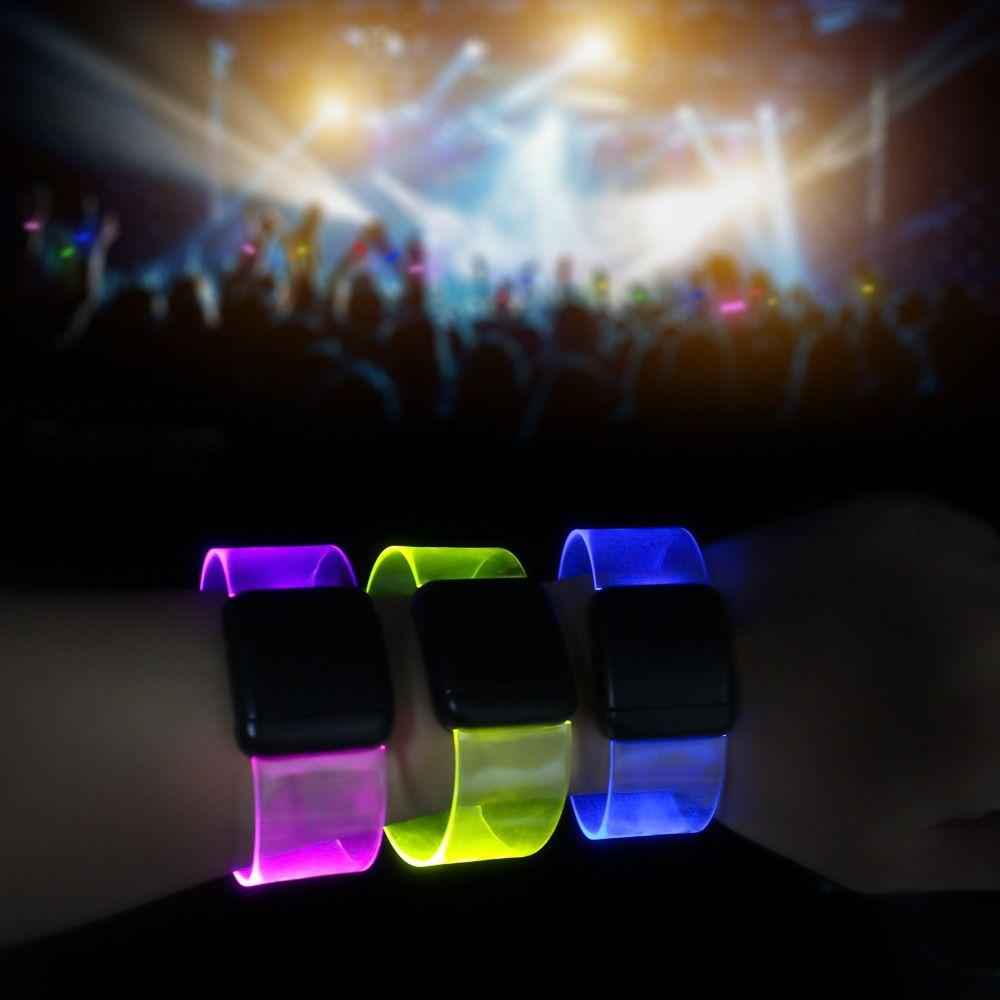 Magnet Luminous Bracelet Chroma Flashing Wristband Concert Support Lighting Band  Concert