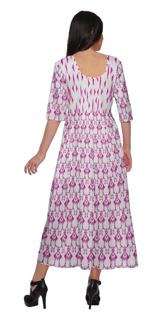 Moomaya A-LineA  KurtisA  For Women Printed LongA  KurtiA  Dress Indian Top For