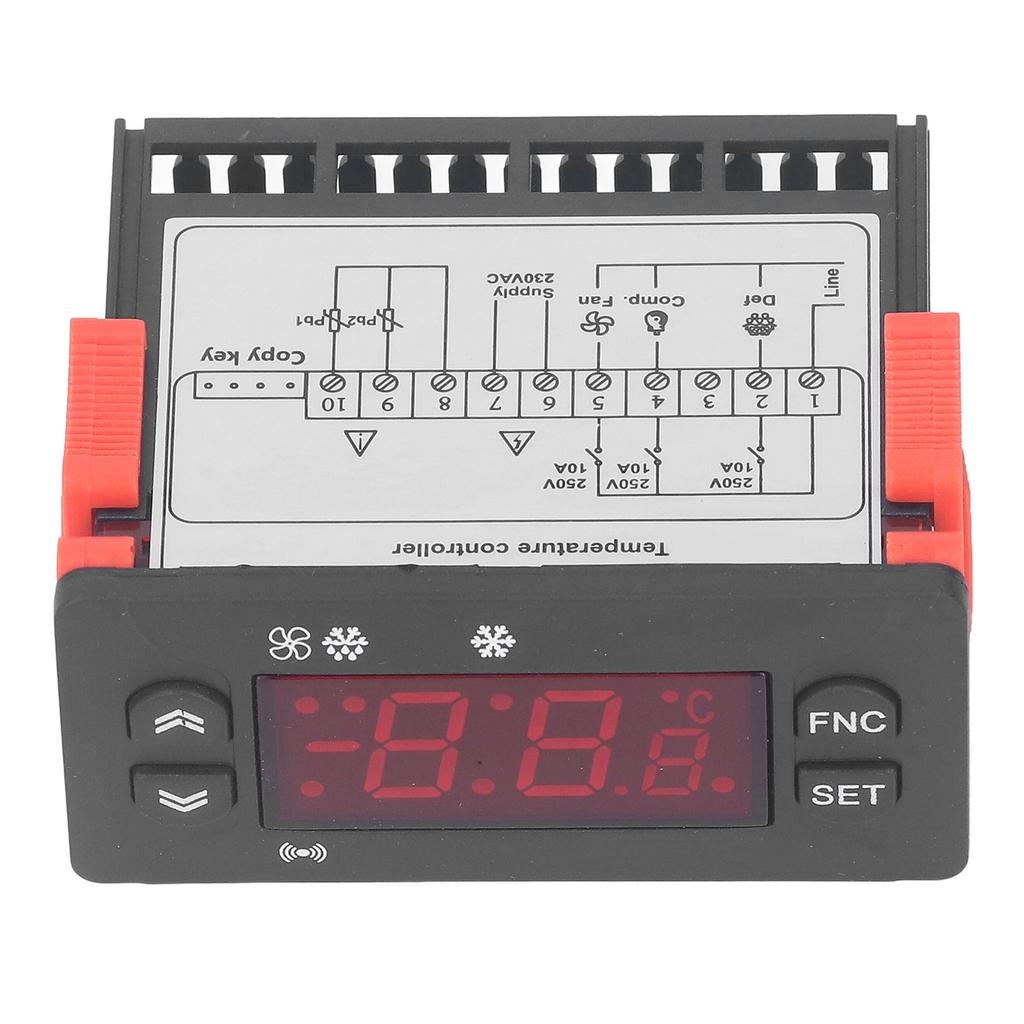 Регулятор температуры по Фаренгейту, по Цельсию, переключаемый цифровой дисплей, датчик, термостат 230 В переменного тока f