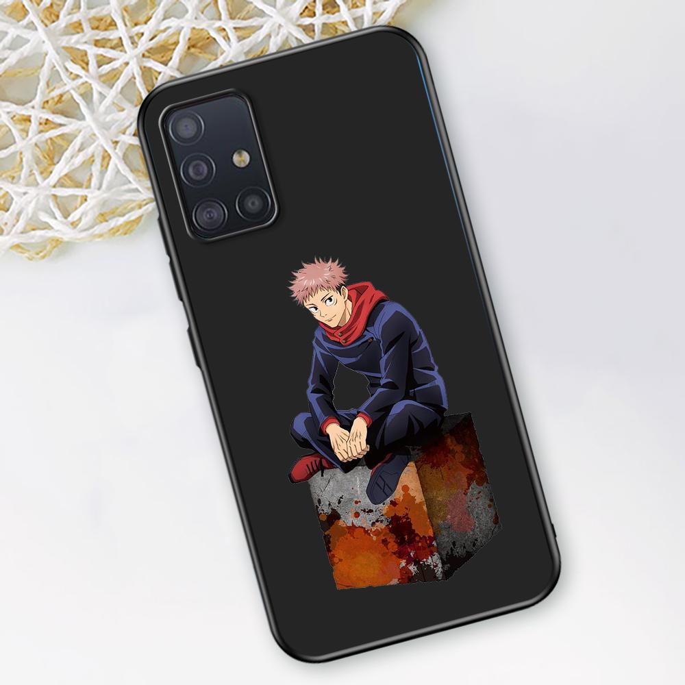 Чехол для телефона с изображением аниме Jujutsu Kaisen для Samsung Galaxy A12 A52 A51 A32 A21s A71 A02s A22 A31 A72 A41 A02 A42 A01 A03, черный чехол из ТПУ