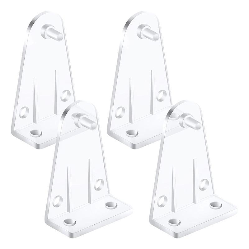 10pcs Hold Down Brackets Clear Plastic Blinds Bottom Holder Clips for 2 Inch Horizontal Blinds Window Shades