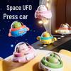 Kids Flying Saucer Pull-Back Toy Car - Educational Inertia Vehicle