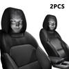 2pcs Horror Face Printed Car Pillowcase Soft Comfortable Decorative Cushion Cover Auto Seat Headrest Washable Polyester Fabric