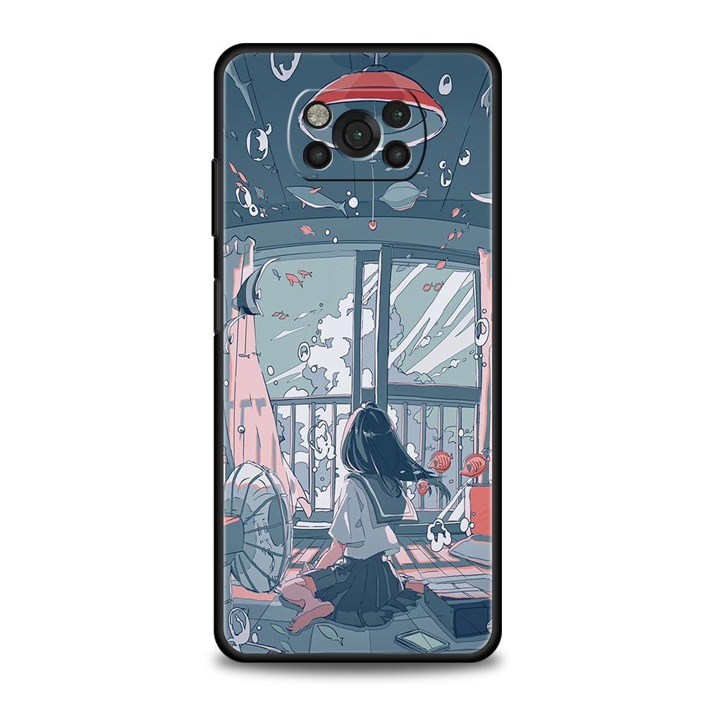 Летний чехол Sky для чехла телефона для Xiaomi Poco X6 X5 Pro X4 X3 NFC F5 Pro F4 F3 GT M5 M4 Pro 5G M3 C51 C50 C55 Чехол